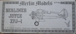 Thumbnail MERLIN 86 BERLINER JOYCE XFJ-1